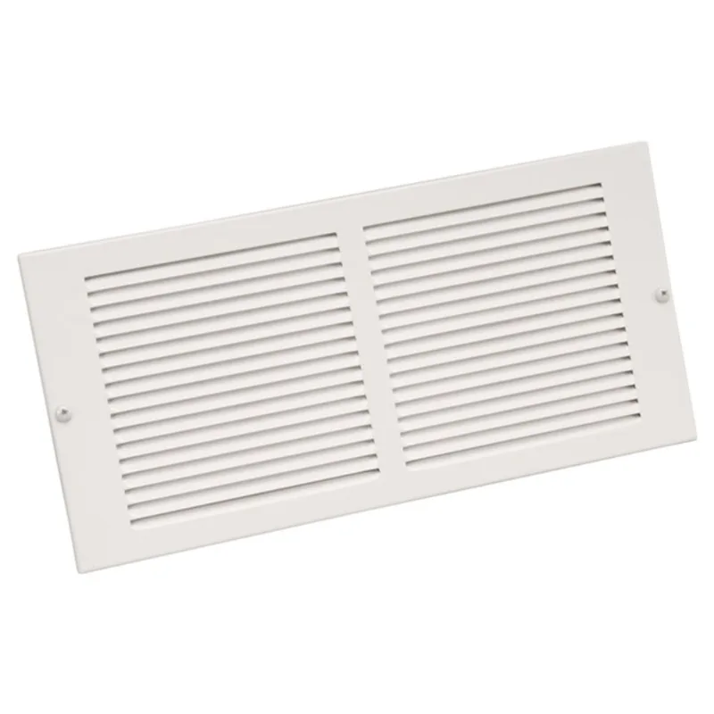 Imperial Sidewall Return Air Grille - Steel - White - 10-in W x 4-in H x 7/8-in Wall Projection