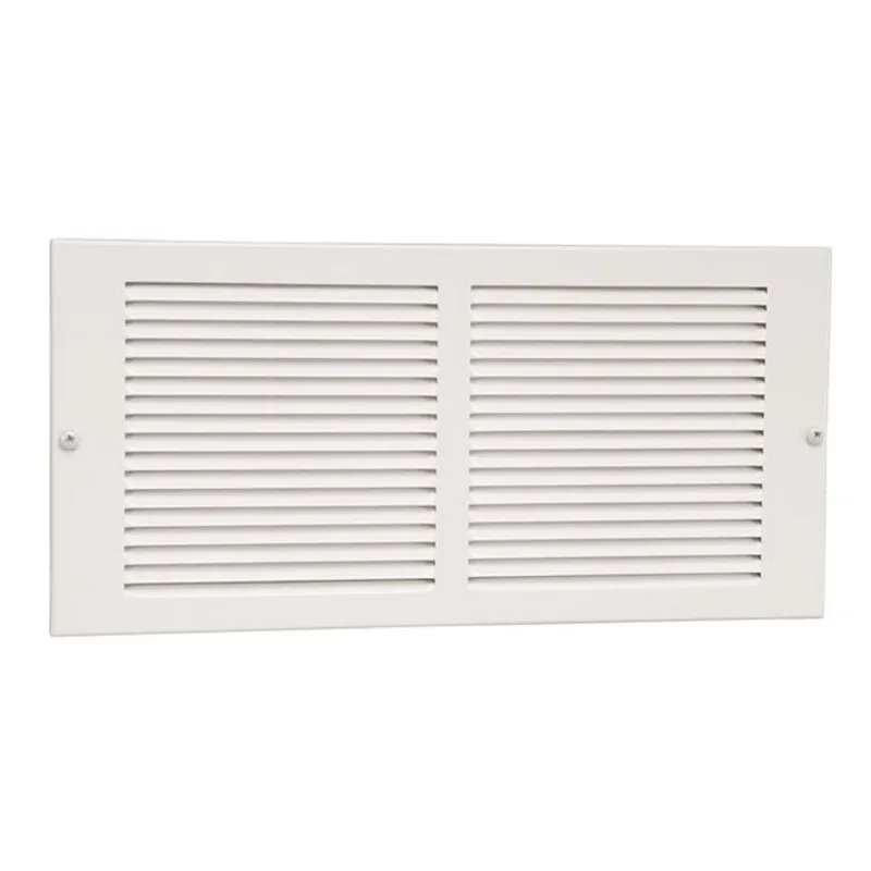 Imperial Sidewall Return Air Grille - Steel - White - 12-in W x 8-in H x 7/8-in Wall Projection