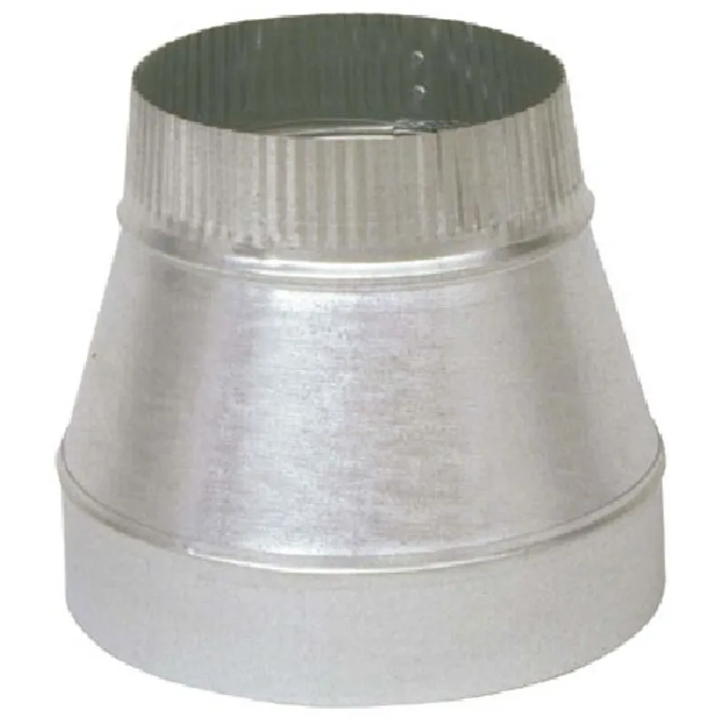 Imperial Pipe Increaser - 4-in to 5-in - Galvanized Steel - 30-Gauge