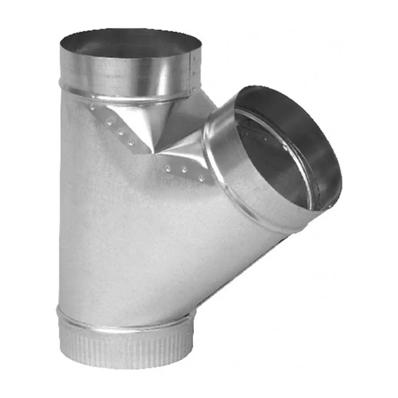 Imperial Wye Duct - 5-in x 5-in x 5-in - 30-Gauge Galvanized Steel