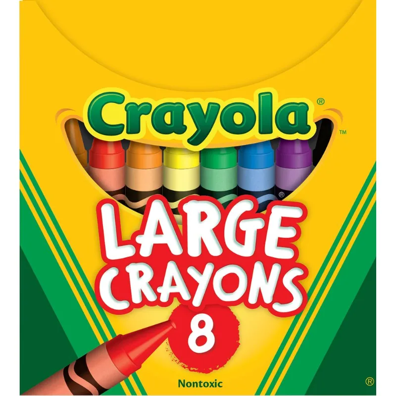 Lápis Grandes Crayola De Cores Variadas (8 Unidades) Para Crianças De 2 Anos Ou Mais