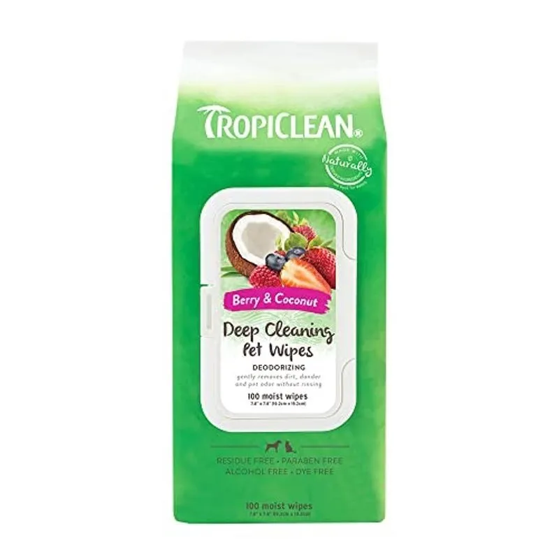 Toalhetes de limpeza profunda para animais de estimação, 100ct