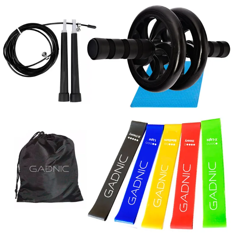 Kit de Fitness Gadnic Rueda + Bandas de Resistencia + Soga