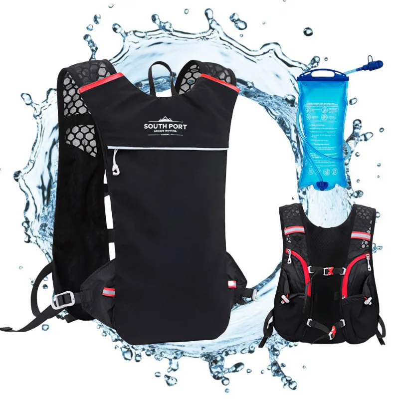 Chaleco Hidratante South Port Running Con Bolsa 1L
