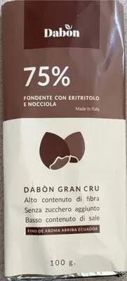 Cioccolato fondente con eritritolo e nocciola
