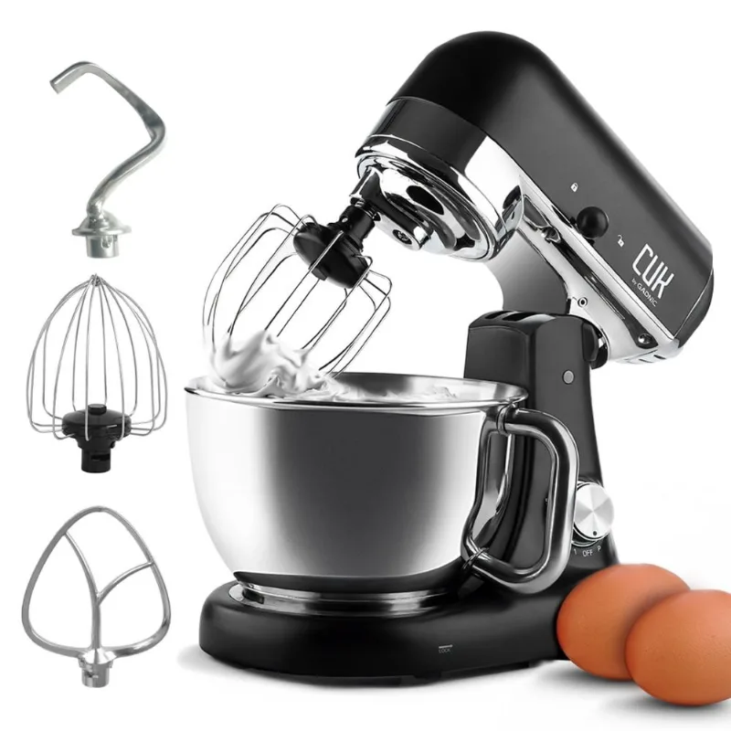 Batidora Planetaria Negra Cuk By Gadnic B3050 1000w Bowl Acero Inoxidable 5lt 8 Velocidades