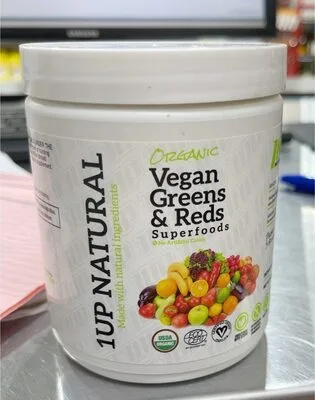 Organic vegan greens and reds superfood