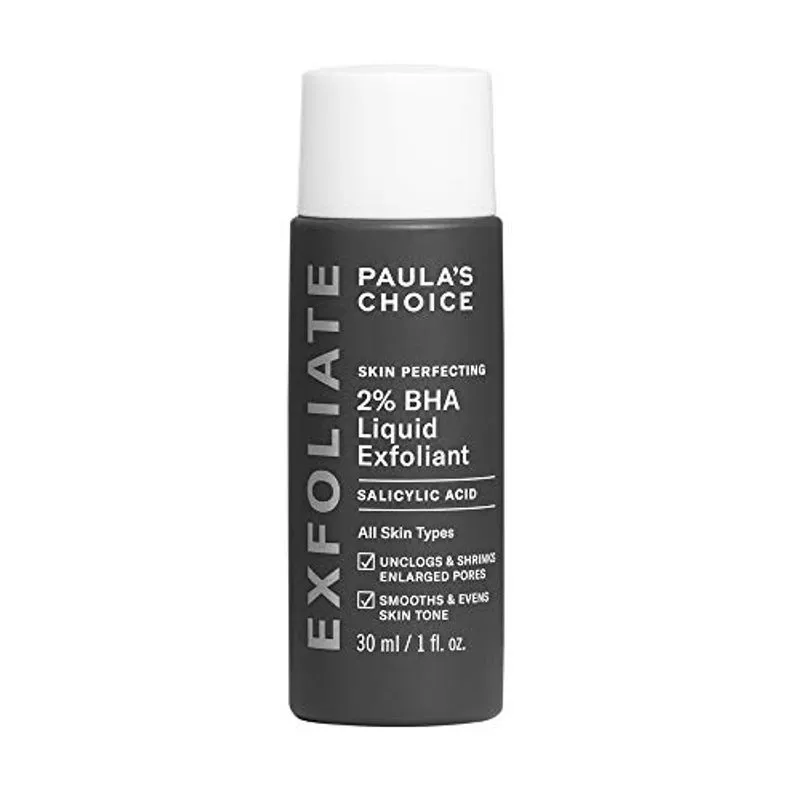 Esfoliante Facial Suave 2% Ácido Salicílico - Poros, Linhas, Cravos - Viagem 28ml, Embalagem Variável