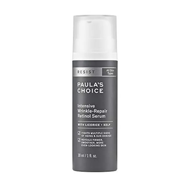 Escolha de Paula resiste ao Soro de Retinol De Reparação Intensiva de Rugas Intensivas, Squalane, Vitamina C & e, Anti-Envelhecimento & Tratamento de Rugas, 1 Onça