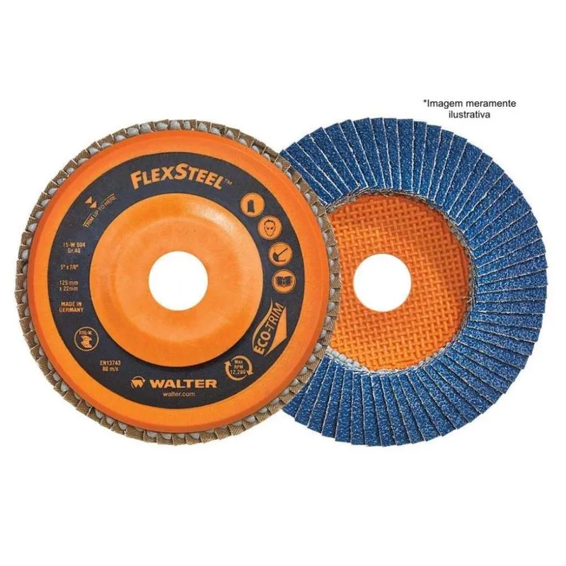 Flap Disc 7''x7/8'' G80 Allsteel Eco-trim Walter