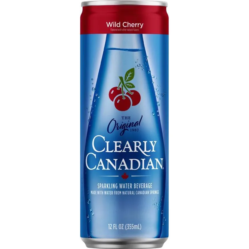 Água De Nascente Com Gás Clearly Canadian Cherry 355 Ml, 6 Unidades