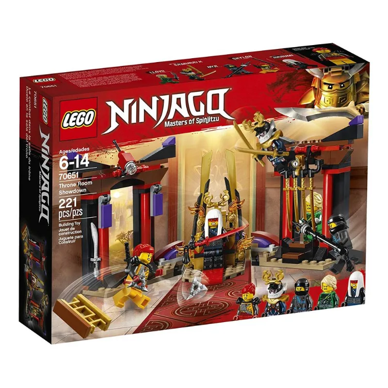 70651 Lego Ninjago - Confronto Na Sala do Trono - Mestre de Spinjitzu