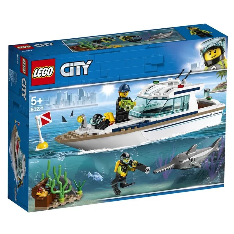 Blocos de Montar - Lego City - Iate de Mergulho - 60221 LEGO DO BRASIL