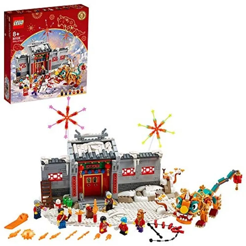 Lego História de Nian 80106 Building Kit; Brinquedo de presente colecionável, educativo, de Ano Novo Lunar para crianças, Novo 2021 (1.067 peças)