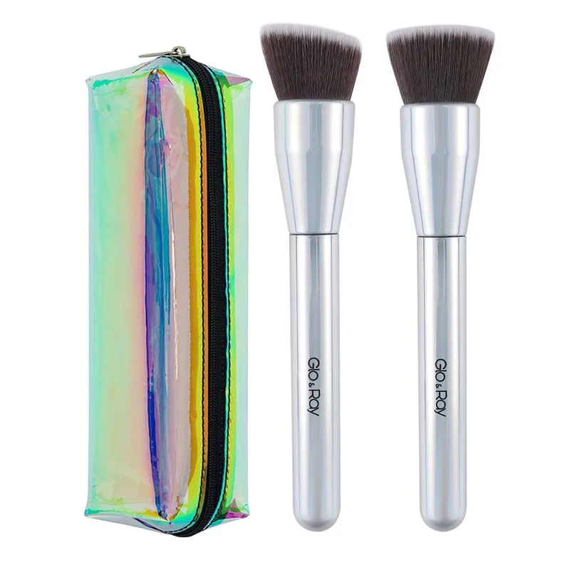 Pincéis De Maquiagem Gloray Foundation Brush Flat Top Kabuki Bru