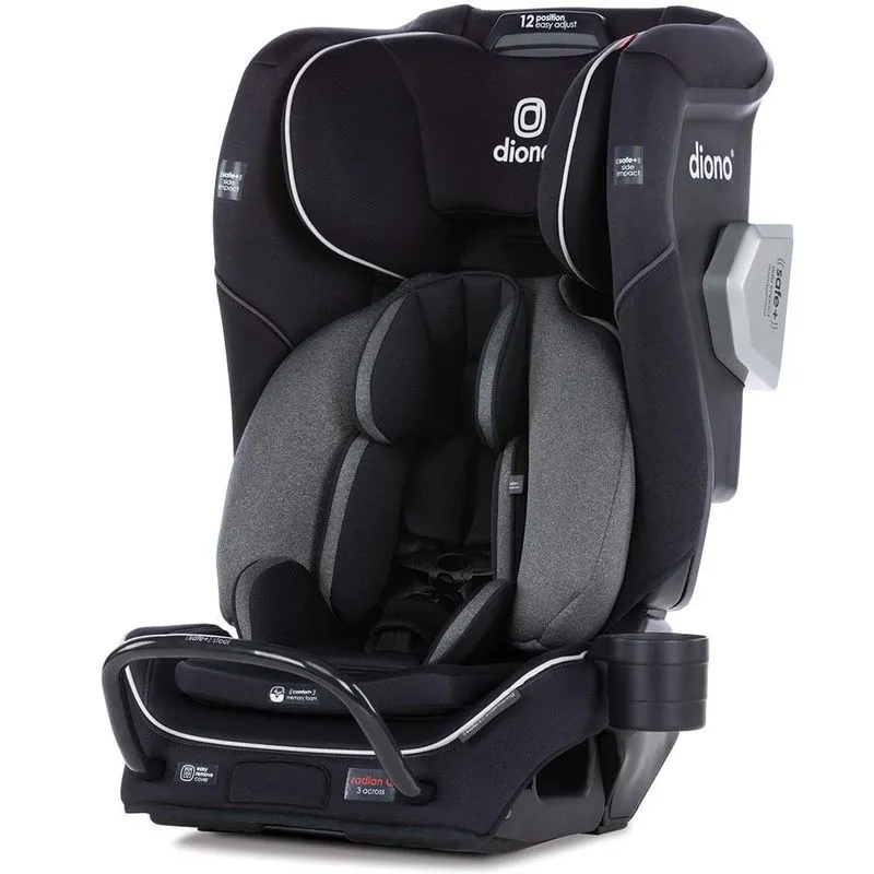 Diono Radian 3QXT 4 em 1 Cadeira de Bebê p carro conversível preto