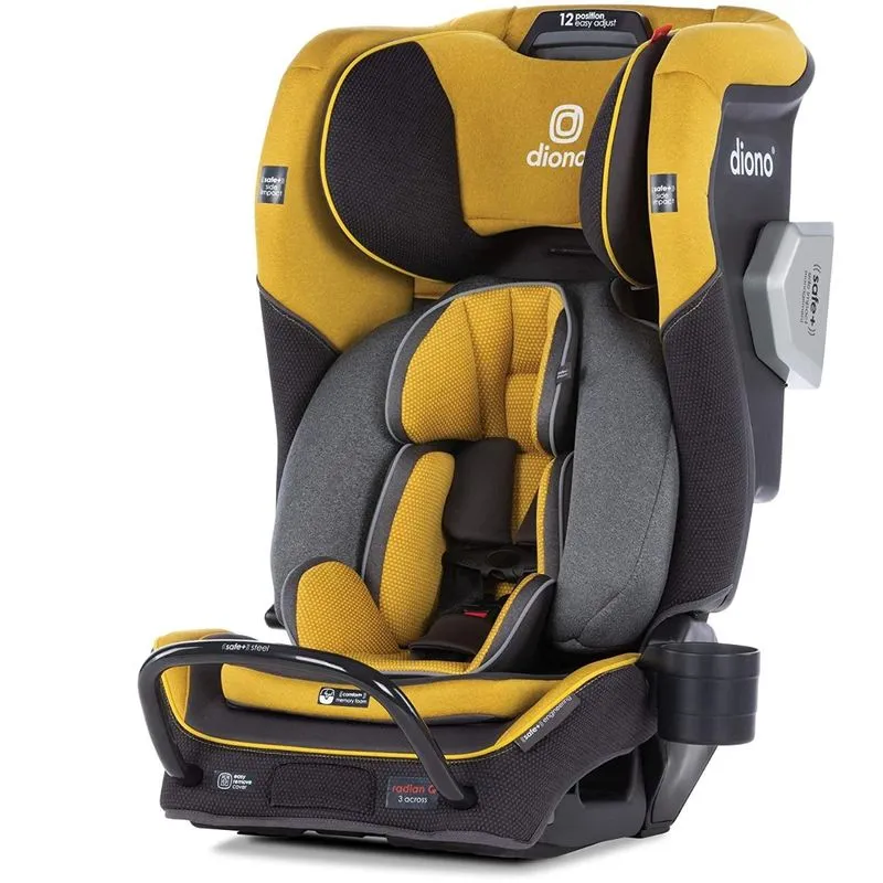 Diono Radian 3 QXT 4 em 1 Cadeira de Bebê p carro conversível amarelo