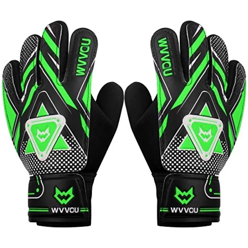 Luvas de Goleiro wvvou para Crianças Jovens, Luvas de Goleiro de Futebol com Proteção Dupla, Luvas de Futebol Antiderrapantes, Super Grip