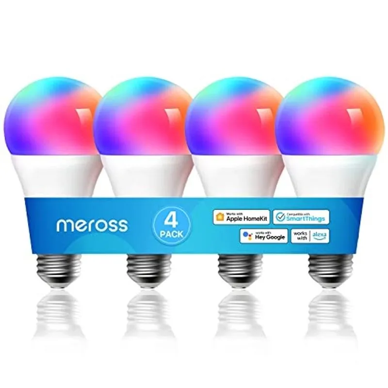 Conjunto de 4000mlâmpadas inteligentes WiFi LEDs compatíveis com assistentes virtuais - 810000mlume