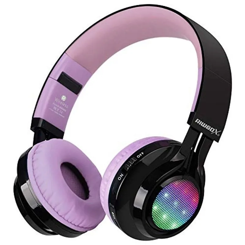 Fone de ouvido Bluetooth sem fio com microfone e rádio fm