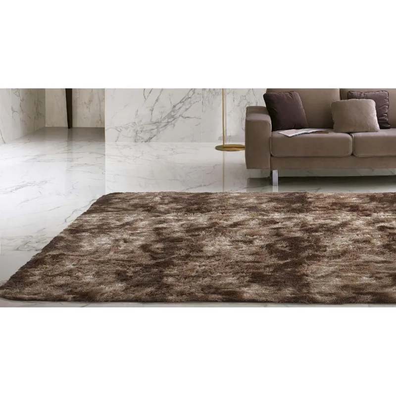 Tapete Peludo Marrom Mesclado 2Mx1,5M
