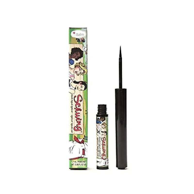 Delineador Líquido Thebalm Schwing Preto Acabamento Fosco