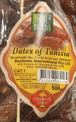 Dates of Tunisia