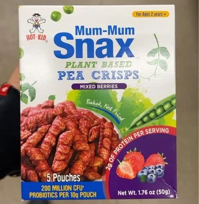Mum-Mum Snax Pea Crisps Mixed Berries