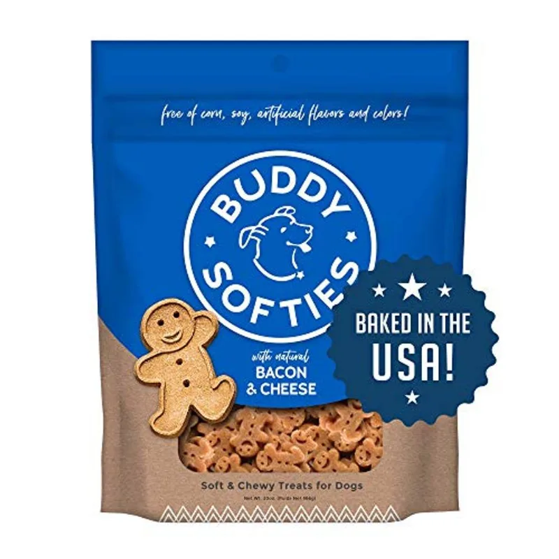 Buddy Biscuits Soft &amp; Chewy Healthy Dog Treats With Bacon &amp; Cheese - 20 Oz.