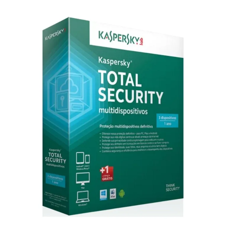 Antivirus - Kaspersky Total Security Multidispositivos - 3 dispositivos