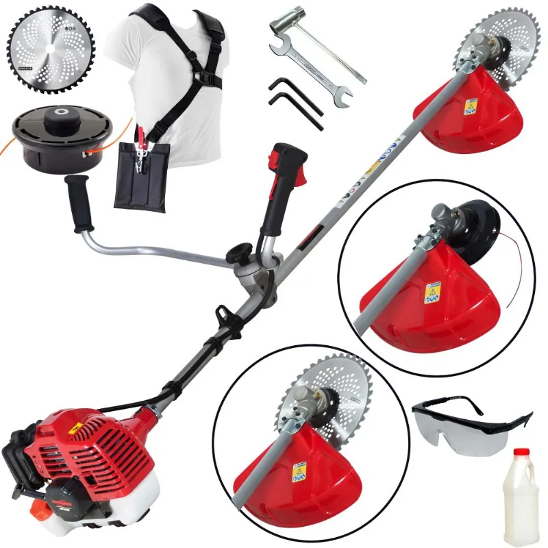 Roçadeira Lateral Kawashima Kw3300l 2 Tempos 32.6cc Linha Premium Alta Potência E Durabilidade Com Lâmina De Vídia