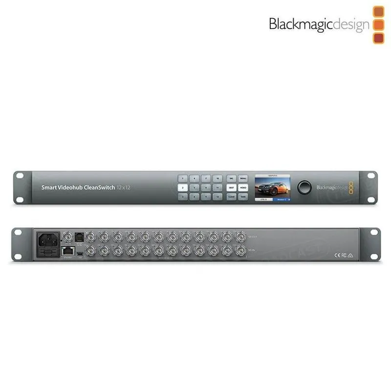 Hub Switch Vídeo Blackmagic Design Smart VideoHub CleanSwitch 12x12 6G-SDI