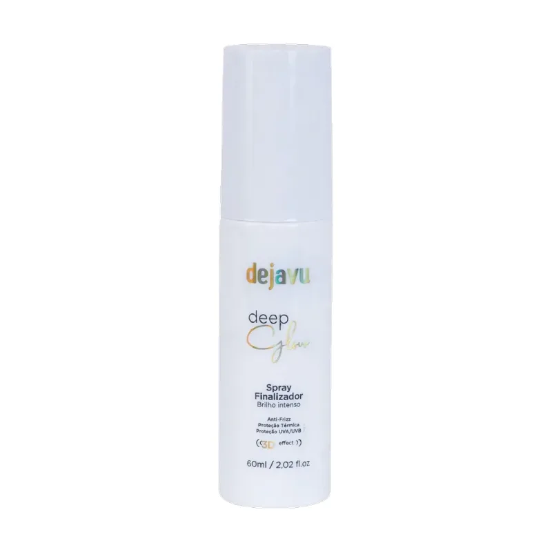 Finalizador com Proteção Térmica Deep Glow 60ml Dejavu - Brilho 3D, Anti-Frizz e Proteção UVA/UVB