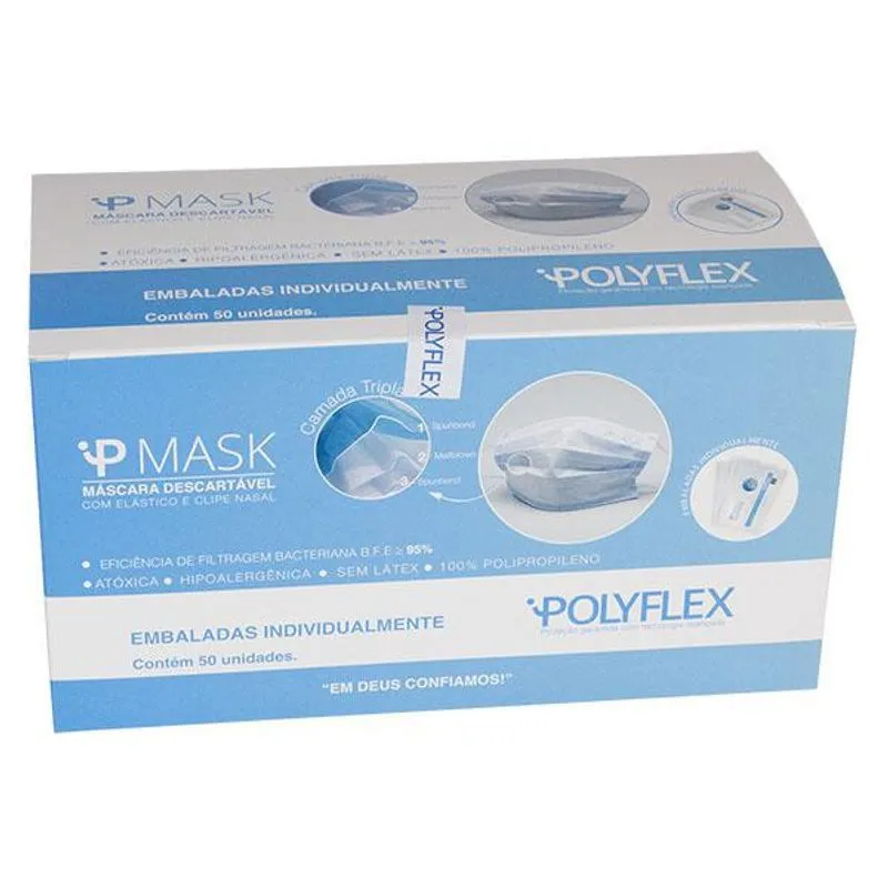 Mascara Tripla Branca Com 50 Embalada Individ. - Polyflex