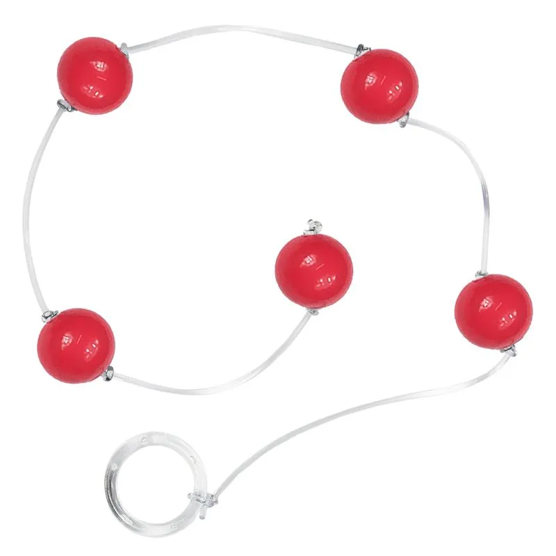 Bolinha Tailandesa em Acrílico com corda em Silicone Tamanho P Êxtase