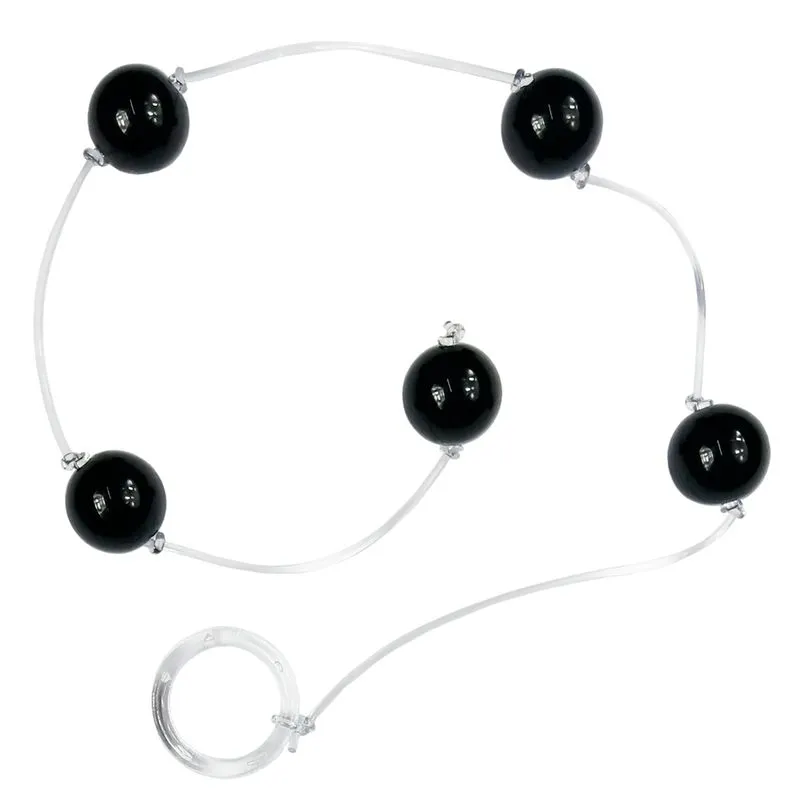 Bolinha Tailandesa em Acrílico com corda em Silicone Tamanho P Êxtase