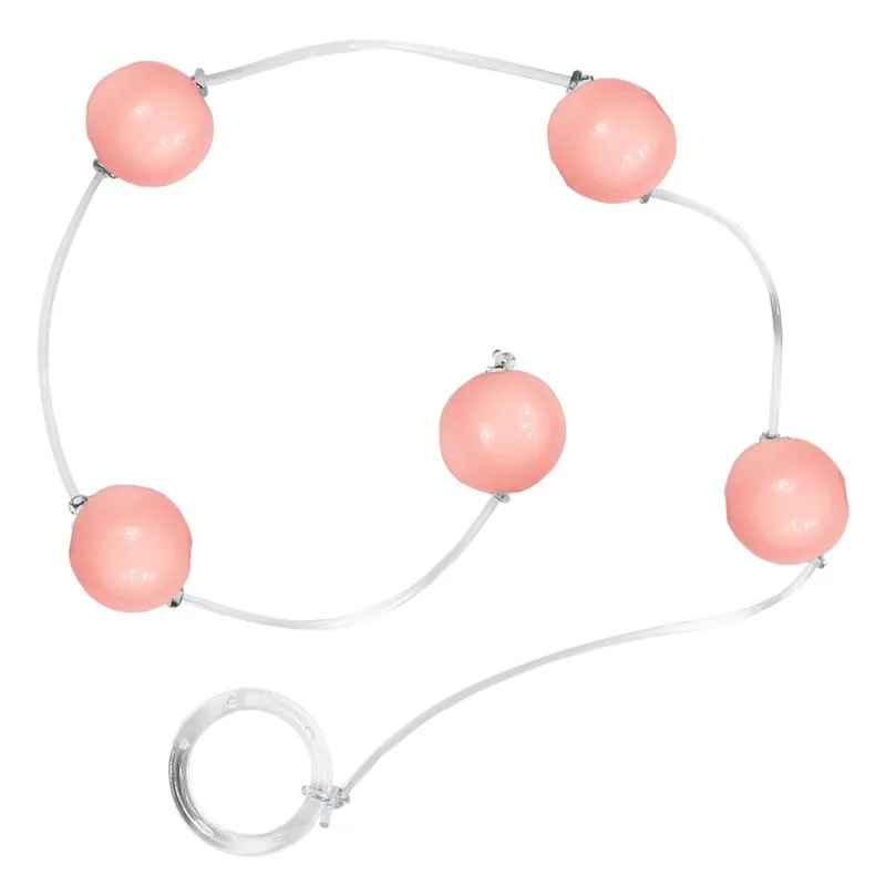 Bolinha Tailandesa em Acrílico com corda em Silicone Tamanho P Êxtase