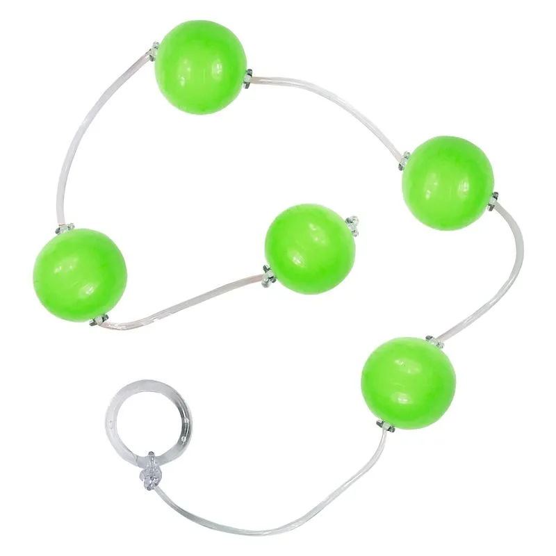 Bolinha Tailandesa em Acrílico com corda em Silicone Tamanho G Êxtase
