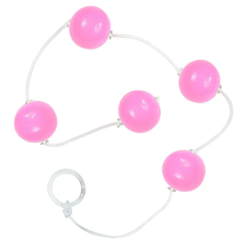 Bolinha Tailandesa em Acrílico com corda em Silicone Tamanho G Êxtase