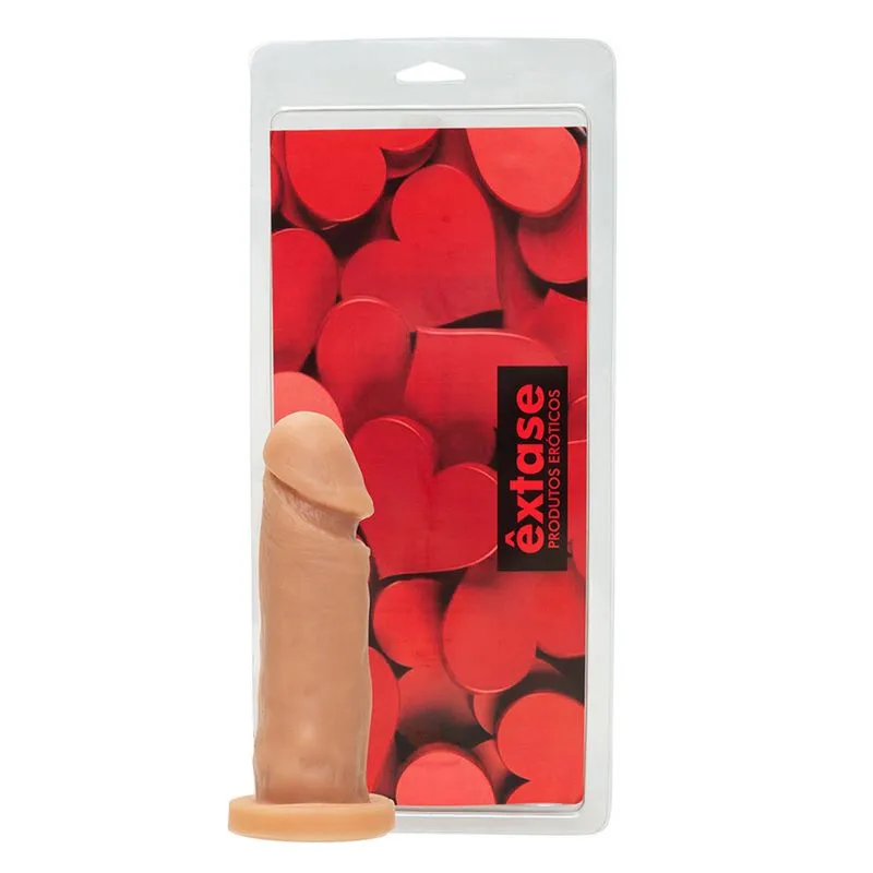 Prótese Realística com Glande Marcada Maciça 16 x 4cm Êxtase