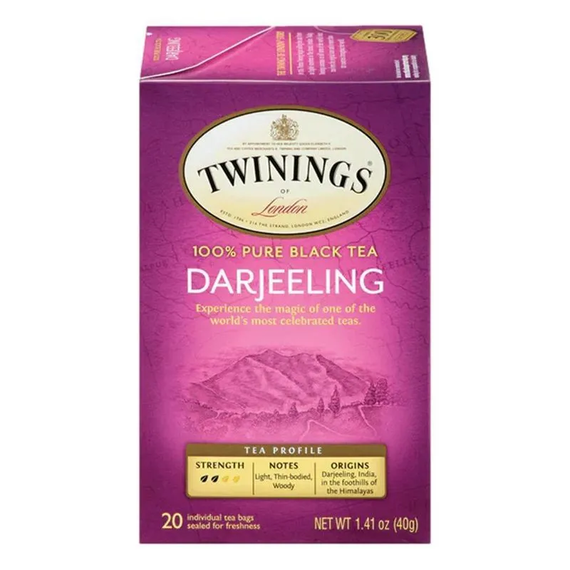 Chá Preto Twinings Of London Darjeeling - 20 Unidades