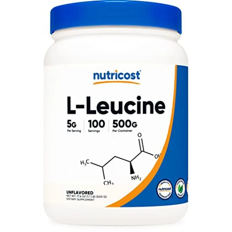 Nutricost Puro L-leucine Em Pó 500 Gramas