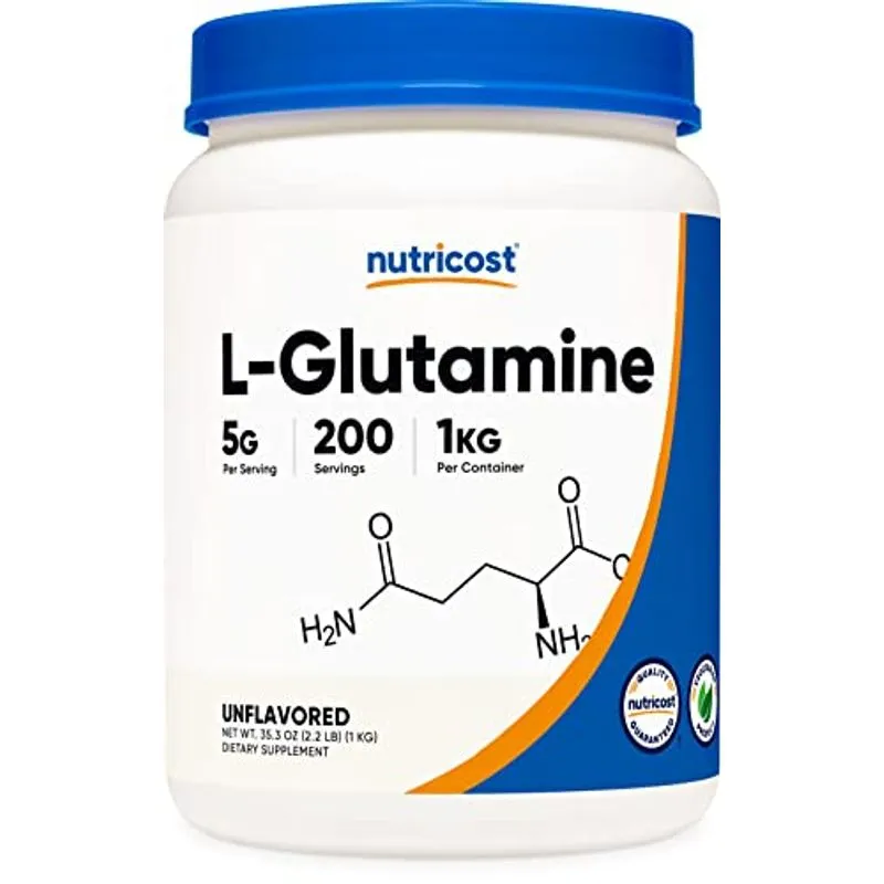 Nutricost L-glutamine Em Pó 1 Kg - Sem Sabor, Não-ogm, Sem Glúten