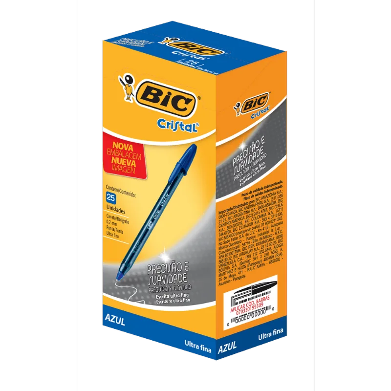 CANETA BIC ULTRA FINE - AZUL 0 7 R.902488 ÚNICA