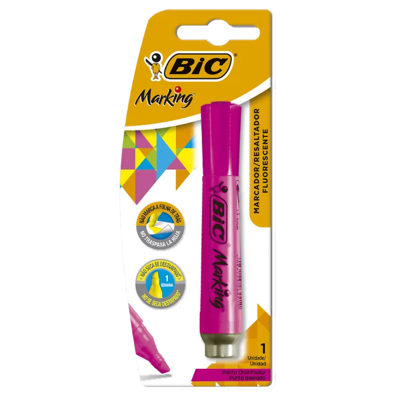MARCA TEXTO MARKING ROSA BLISTER R.904197 ÚNICA