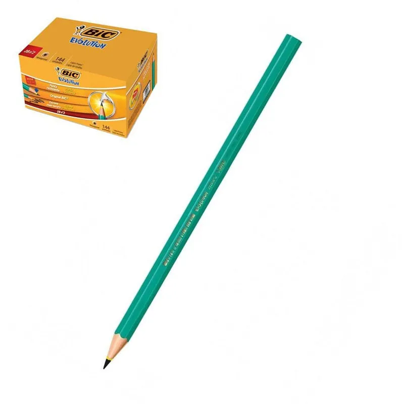 Lápis Preto 2B Bic Hexagonal Evolution Com 144 Unidades