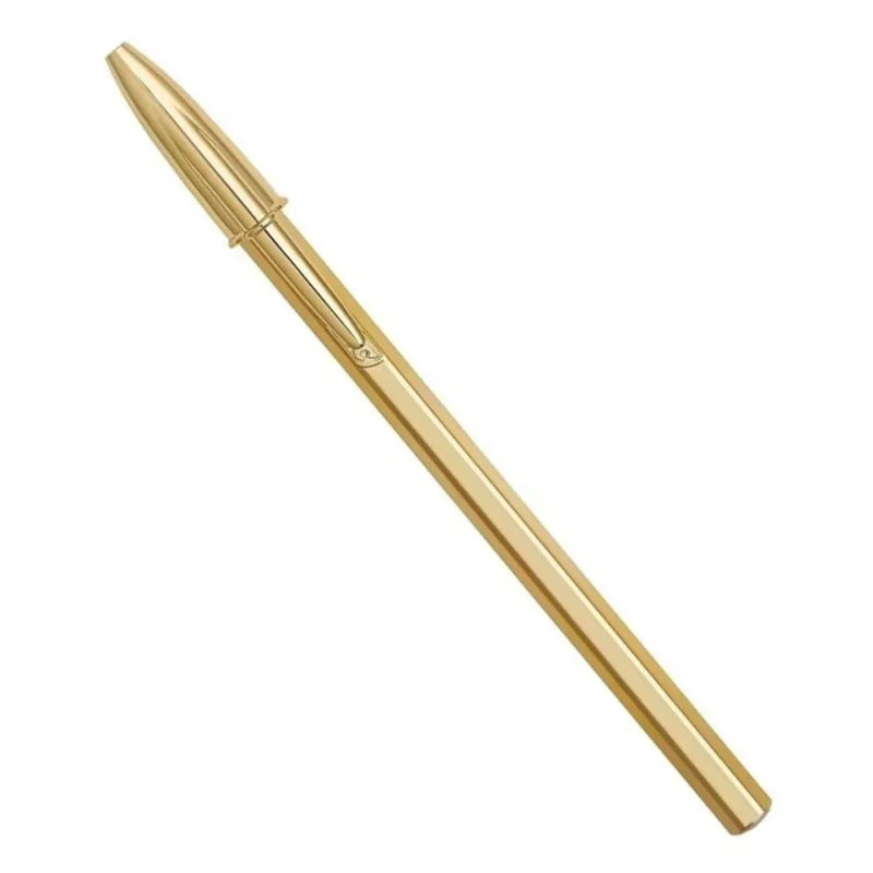 Caneta Bic Celebration Dourada 1.0 - Azul - BIC AZUL