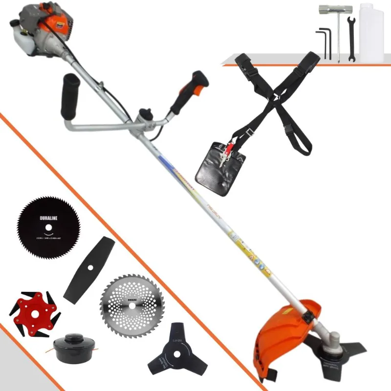 Roçadeira Multifuncional Completa Vulcan Vr330p À Gasolina 2t 33cc 1,2hp Alta Rotação Ideal Para Todos Os Tipos De Trabalhos Com 6 Opções De Cortes
