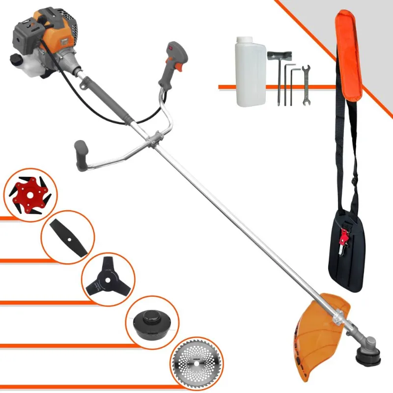 Roçadeira Multifuncional Tekna Rl520-p À Gasolina Motor 2t 52cc 2hp 10.000rpm Ideal Para Todos Os Tipos De Trabalhos Com 5 Opções De Cortes