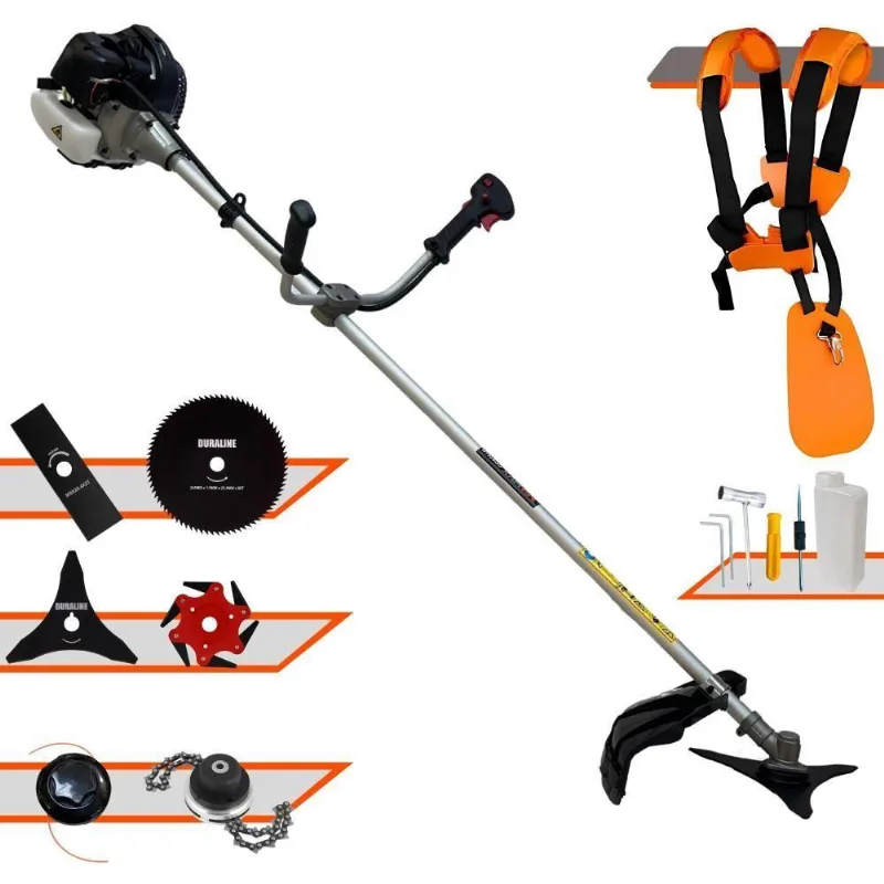 Roçadeira Cg430-b Anmax 43cc 1,7hp Com 6 Opções De Cortes